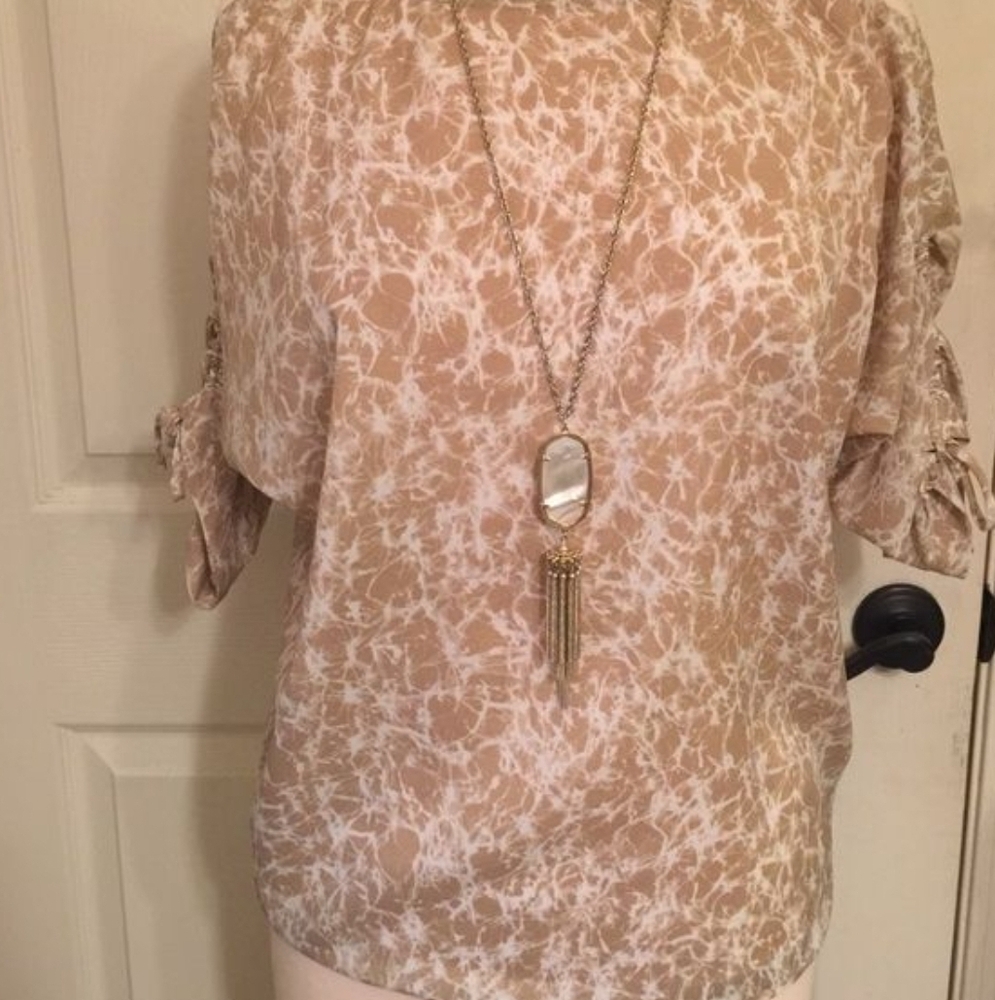 Michael Kors Cold Shoulder Blouse Sz S